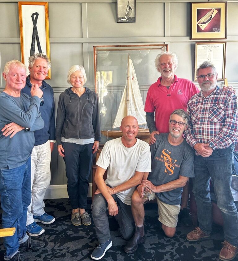 The skippers of the seven boats competing in the 2023 Tumlaren Titles.